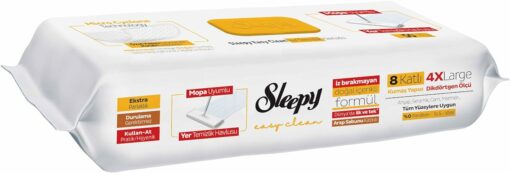 Sleepy Easy Clean Arabic Soap Additive Mopa Compatible Boden-Reinigungstuch 50 Blatt ( GELB )